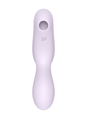 2 en 1 Vibromasseur et stimulateur de clitoris USB violet Curvy Trinity 2 Satisfyer - CC597788